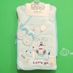 ست حوله 5 تکه سگ پاکوتاه پاپو