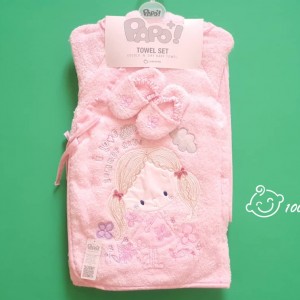 ست حوله 5 تکه دختر کوچولو پاپو