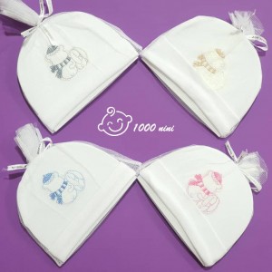 ست کلاه بیمارستانی آدم برفی ماوی