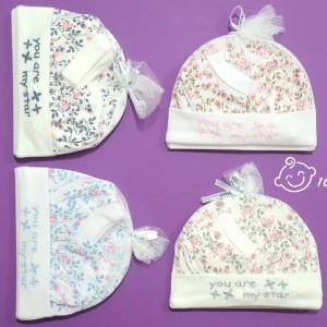 ست کلاه بیمارستانی گل ماوی