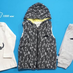 ست 3 تکه طرح حروف و سبیل مهتابیبی 3460