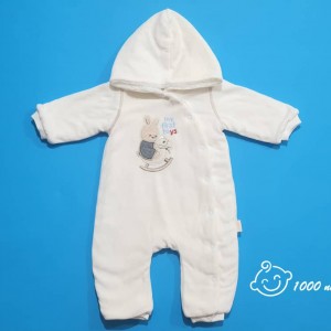 سرهمی مخمل طرح خرس و سورتمه مهتابیبی3429