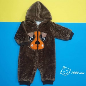 سرهمی قهوه ای پولیشی طرح خرس مهتابیبی 3434