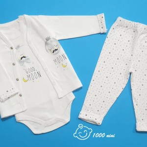 ست 3 تکه طرح ماه و ستاره برند مهتابیبی