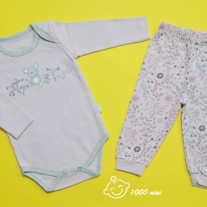 بادی شلوار دخترانه موش مهتابیبی 3358