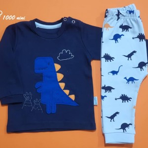 بلوز شلوار پسرانه طرح دایناسور3360