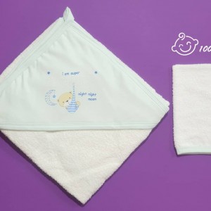 ست حوله و لیف طرح اسلیپی آرین