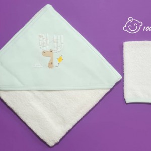 ست حوله و لیف طرح گوزن آرین