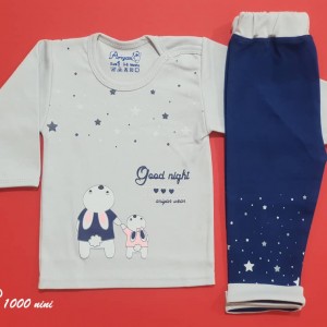 ست 2 تکه طرح خرگوش آسمان خاکستری آرین