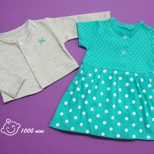 سارافون و کت طرح خال خالی برند لایت