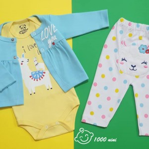 ست 3 تکه طرح لاما هومن