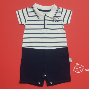 رامپر پسرانه یقه دار مهتابیبی 3519