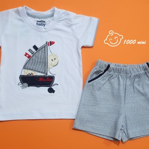 بلوز شورت قایق و خرس مهتابیبی 3553