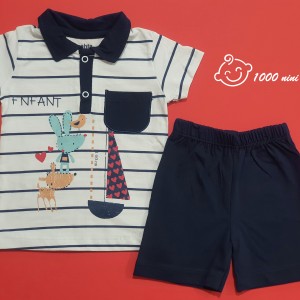 بلوز شورت طرح قایق مهتابیبی 3538