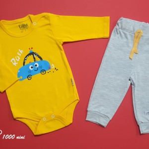 ست 2 تکه طرح ماشین زرد لایت