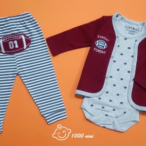 ست 3 تکه طرح راگبی لایت 315