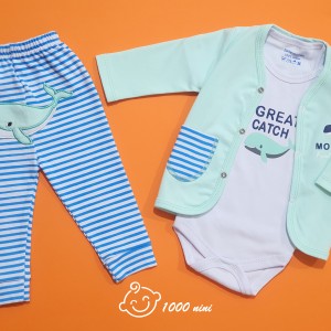 ست 3 تکه طرح نهنگ لایت 319