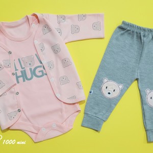 ست 3 تکه طرح خرس لایت 322