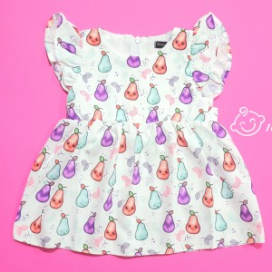 پیراهن گلابی bee کد 3958