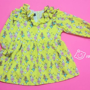 پیراهن خرگوش زرد bee کد 3948