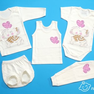 ست 5 تکه طرح دو خرس آرین