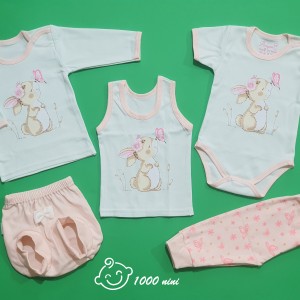 ست 5 تکه طرح خرگوش پروانه آرین