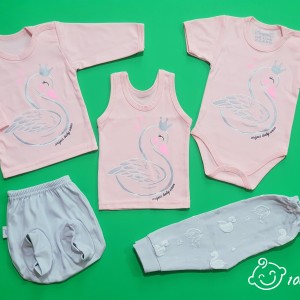 ست 5 تکه طرح قو پرینس آرین