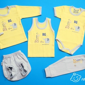 ست 5 تکه طرح فیل زرافه آرین