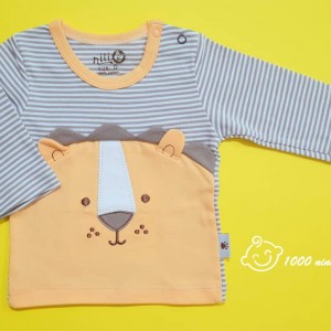 تی شرت آستین بلند شیر نیلی