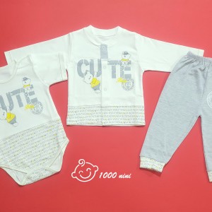 ست 3 تکه طرح خرس بانمک برند گود مارک 3117