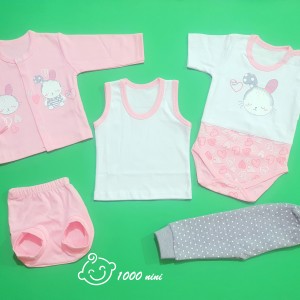 ست 5 تکه طرح خرگوش و قلب گودمارک 3160