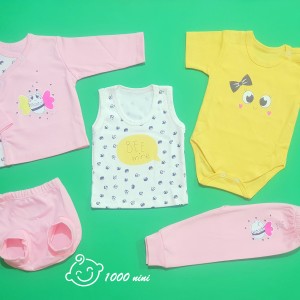 ست 5 تکه طرح پروانه گود مارک 3162