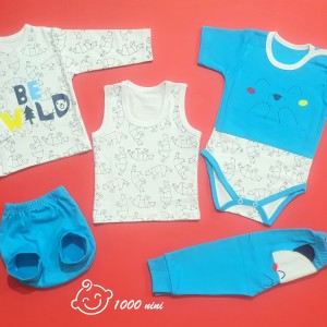 ست 5 تکه طرح خرس آبی برند گود مارک 3127