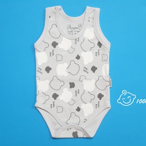 زیردکمه ای رکابی تمام چاپ خرس دوبندک آرین