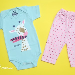 ست بادی شلوار طرح زرافه هومن