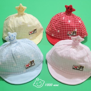 کلاه لبه دار چهارخانه خرسی پنگوئن 3163