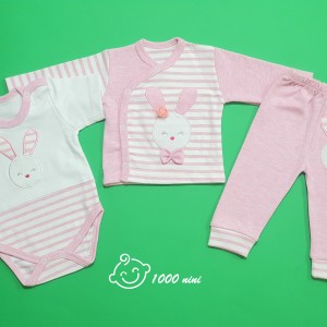 ست 3 تکه طرح خرگوش پاپیون گود مارک 3179