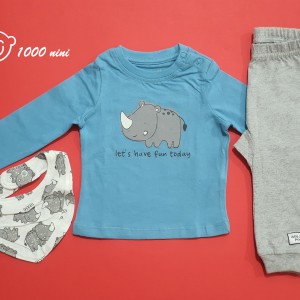 ست 3 تکه پسرانه کرگدن آبی لوپیلو