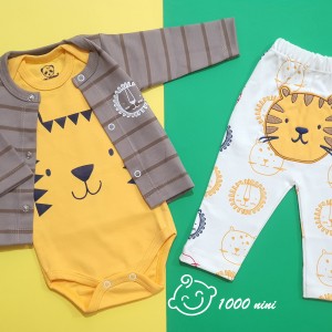 ست 3 تکه طرح پلنگ هومن