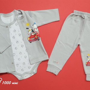 ست 3 تکه طرح خرس ماشین لایت