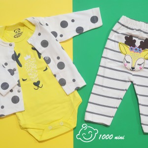 ست 3 تکه طرح گوزن دخترانه هومن