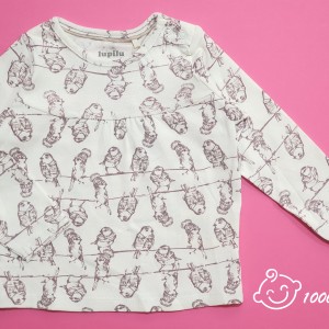 تیشرت آستین بلند تمام چاپ پرنده لوپیلو