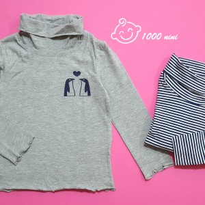 تیشرت آستین بلندیقه اسکی دخترانه لوپیلو