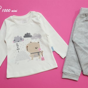 بلوز شلوار ابر و برف مهتابیبی 3705