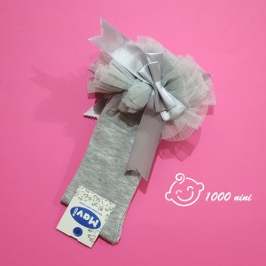 جوراب ساق بلند لب تور ماوی