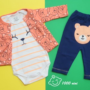 ست 3 تکه طرح خرس دختر هومن