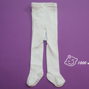 جوراب شلواری سفید پاپک