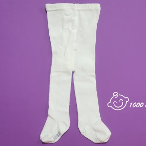 جوراب شلواری سفید استخوانی پاپک