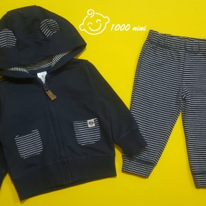 سویشرت شلوار سرمه ای گوش دار کارترز