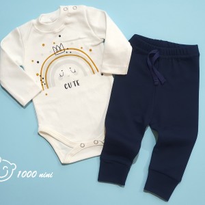 ست 2 تکه طرح رنگین کمان کیوت cute میکی